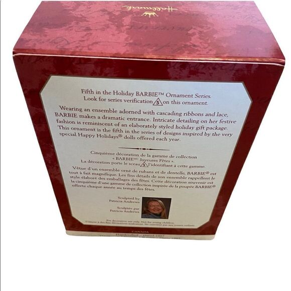 New In Box Hallmark Keepsake Holiday BARBIE 1997 Christmas Ornament - Picture 5 of 7